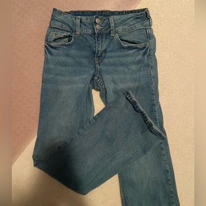 HM low rise fare jeans